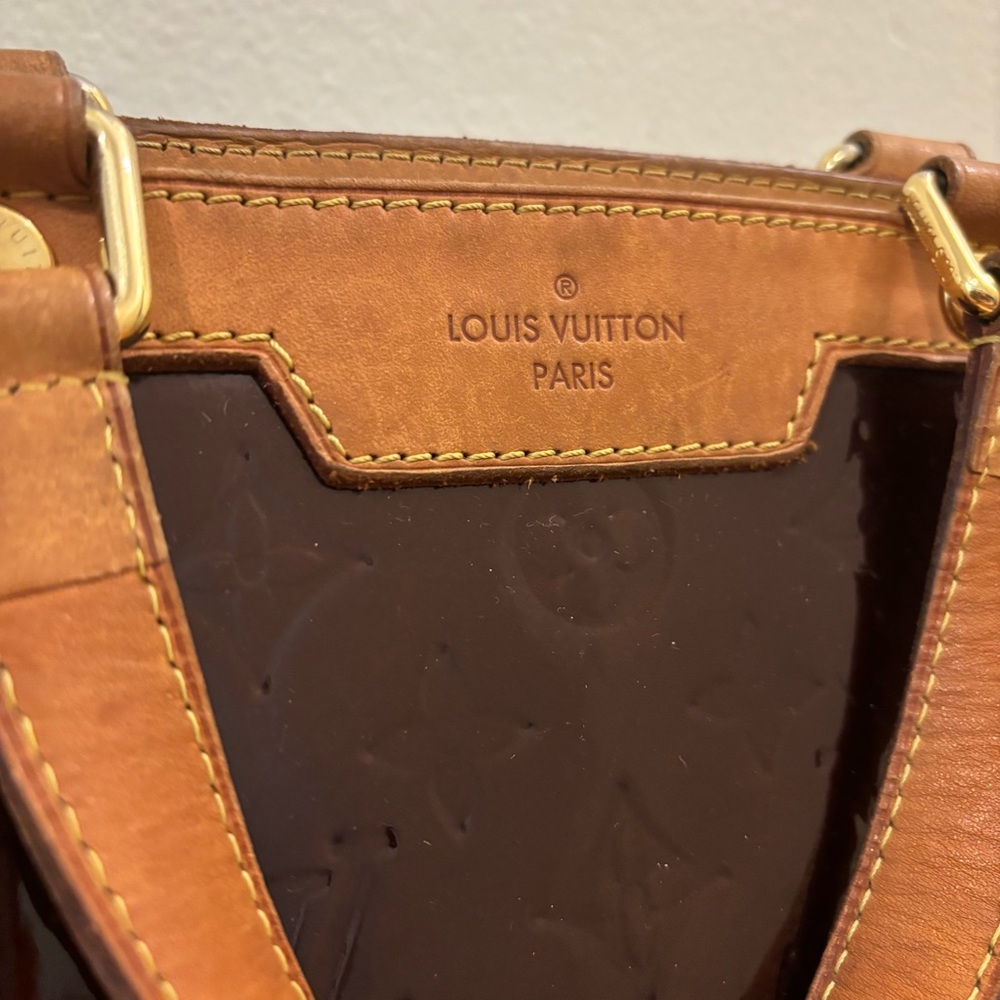🛑SOLD🛑 Louis Vuitton Monogram Vernis GM Tote Bag Amarante - Picture 2 of 14